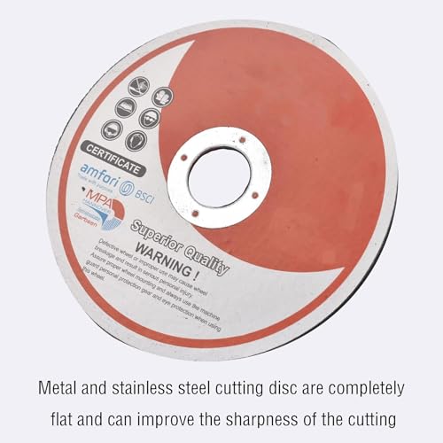 100 Pcs 4-1/2in x 0.040in x 7/8in Aluminum Oxide Cut Off Wheels
