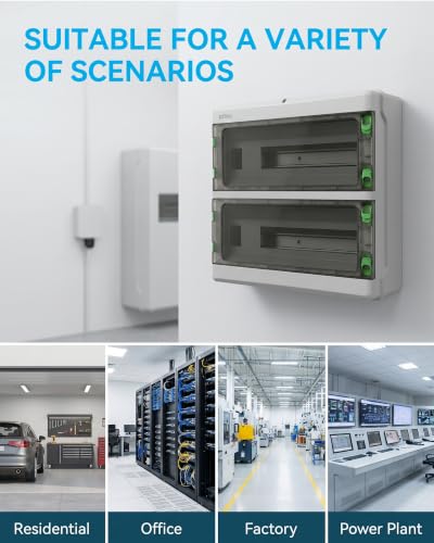 Circuit Breaker Box, IP66 Distribution Protection Box (HA-36 Way-H) - size: HA-36 - 15.8x15.3x5.1 INCH