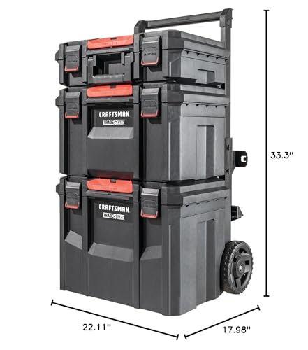 CRAFTSMAN VERSASTACK XL Rolling Tower Tool Storage System, 4 piece (CMST60420)