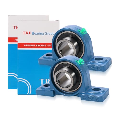 2 Pack UCP208-24 Pillow Block Bearing - Pack of 2 Mounted Pillow Block Bearings - 1 1/2" Mounted Pillow Block Chrome Steel Bearings Solid Cast Iron Base - Self Alignment - style: UCP208-24