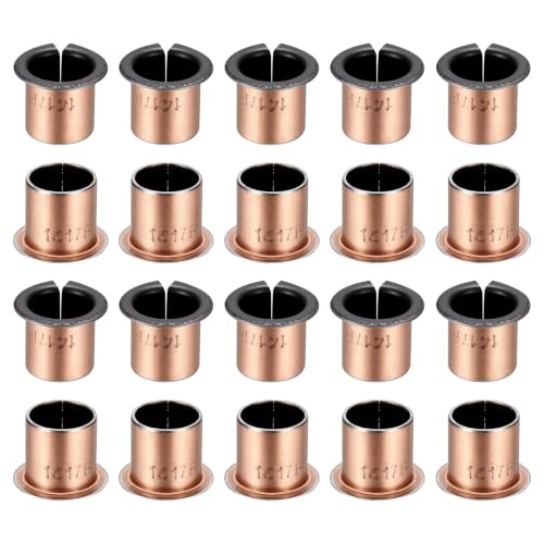 uxcell 40Pcs Flanged Sleeve Bearing, 14mm Bore x 16mm OD x 17mm Length - size: 14×16×17mm