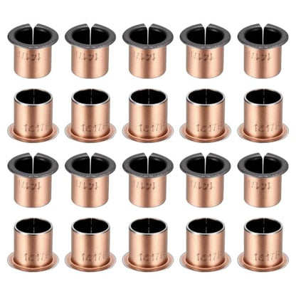 uxcell 40Pcs Flanged Sleeve Bearing, 14mm Bore x 16mm OD x 17mm Length - size: 14×16×17mm