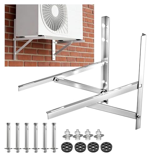 WISSCOOL Mini Split Wall Mounting Bracket, 9000-24000BTU, 304 Steel Small - color: 304, size: 9000-24000BTU