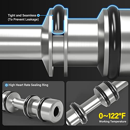 TAILONZ PNEUMATIC 1/4"NPT 5 Way 2 Position Air Hand Lever Operated Valve Pneumatic Solenoid Valve Manual Control Push-Pull 4R210-08 (Pack of 2)