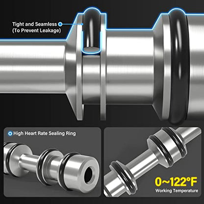 TAILONZ PNEUMATIC 1/4"NPT 5 Way 2 Position Air Hand Lever Operated Valve Pneumatic Solenoid Valve Manual Control Push-Pull 4R210-08 (Pack of 2)