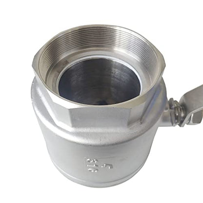 4" Full Port Ball Valves 316 Stainless Steel NPT Female Thread Ball Valve for Water, Oil, and Gas WOG 1000 - size: 4 Inch