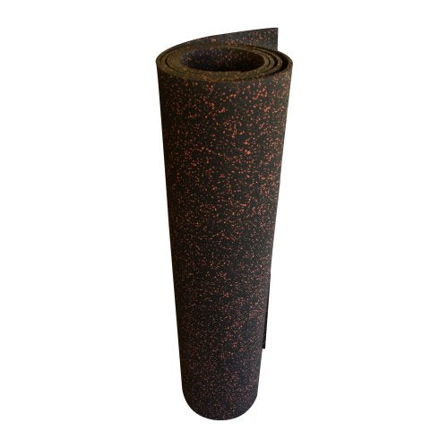 Rubber-Cal Elephant Bark Flooring 3/8-inch T x 4-feet - color: Red Dot, size: 54"L x 48"W x 0.4"Th