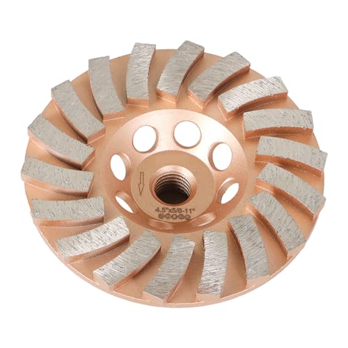 kimllier 4-1/2 Inch Concrete Grinding Wheels 18 Turbo Diamond Segments 5/8 Inch -11 Arbor Diamond Grinding Wheel Fit for Concrete and Masonry