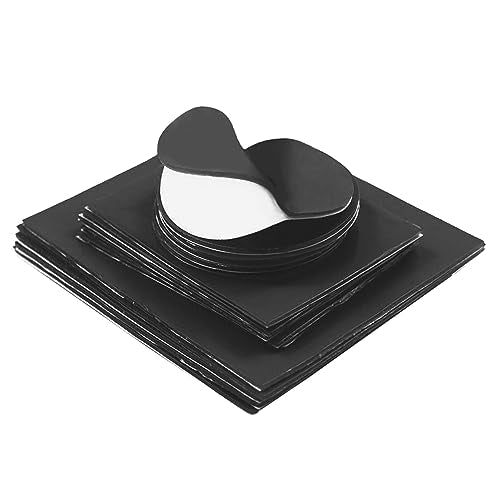 Self Adhesive Solid Silicone Rubber Sheet 12 x 12 Inch, 1/16 Inch Thick Grade 65A, for DIY Gaskets, Pads, Seals, Crafts, Flooring, Cushioning Anti-Vibration, Anti-Slip
