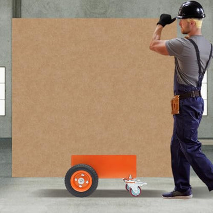 Heavy Duty Panel Cart W/8 Inch Pneumatic Wheels, Alloy Steel Drywall Dolly