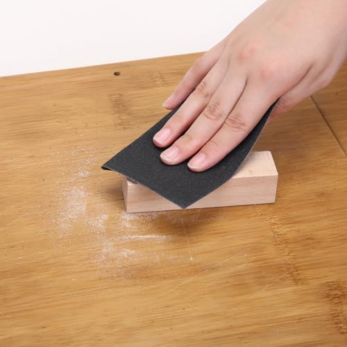 MAXMAN 1/4 Sheet Sandpaper, 4.5" x5.5" 180 Grit Silicone Carbide, for Wood - style: 180 grit