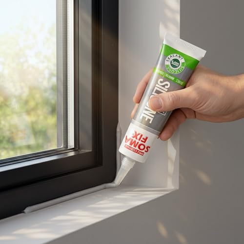 Gray Silicone Caulk (No Gun Needed) Flexible & Waterproof Caulking Tube - color: Gray