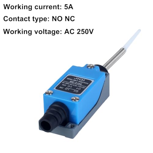 Travel Switch Limit Switch,omnidirectional Spring Rod Featuring a Soft Rubber-Tipped Design on The Flexible Rod,NO and NC self-resetting momentary Switch(4 Pcs) - style: ME-8166