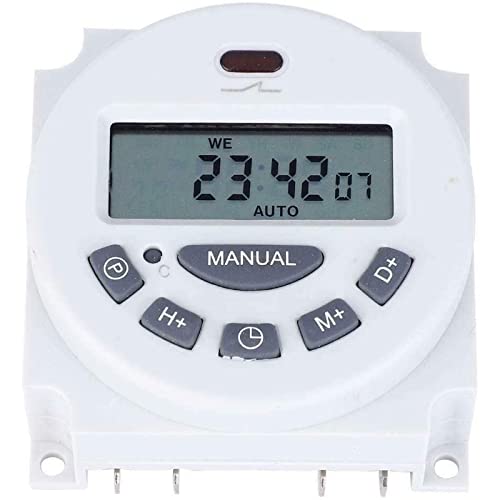 Digital Programmable Timer Control Power Timer 220V LCD Display Relay Switch Electric On Off Timer 2PCS - size: 220V