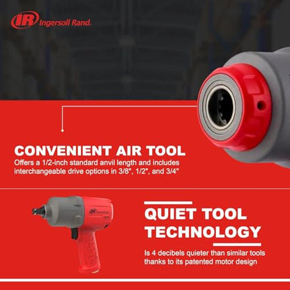 Ingersoll Rand 2236QTIMAX DXS2 1/2" Drive Air Impact Wrench - size: Standard Anvil (Single Unit), style: 2236 DXS2, Standard Anvil