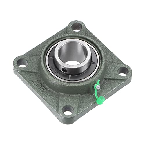 uxcell UCF207 Flange Block Bearings 35mm Bore Cast Iron Bearing Unit Set - size: 35mm