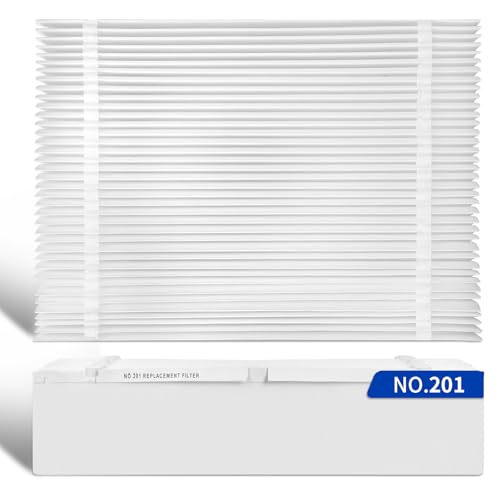 2-Pack 201 Replacement Furnace Filter Compatible with Aprilaire Space-Gard 2200,2250 Whole-House Air Purifier and X0445,MERV-10, 20x25x6 Air Filter - size: 2 Pack