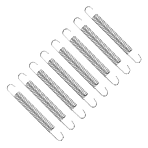 uxcell 8Pcs Stainless Steel Extension Spring Dual Hook 1.5mmWD,10x100mmODxL - size: 1.5mm Wire, 10mmx100mm(ODxL)