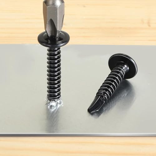 Black Self Tapping Screws Assortment Kit 463PCS, Modified Truss Head - size: B #8#10 463PCS