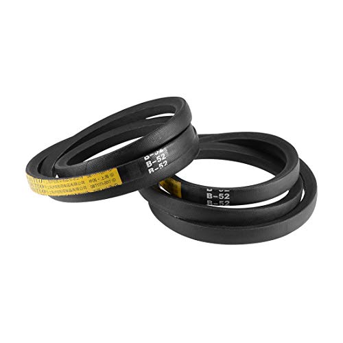 uxcell B52 V-Belts 52" Pitch Length, B-Section Rubber Drive Belt 2pcs - size: 52"
