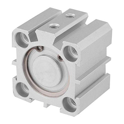 Pneumatic Air Cylinder SDA25 10, 25mm Bore 10mm Stroke Aluminum Double Acting Linear Actuator with ISO Mounting for Industrial Automation, Robotics and OEM Machinery