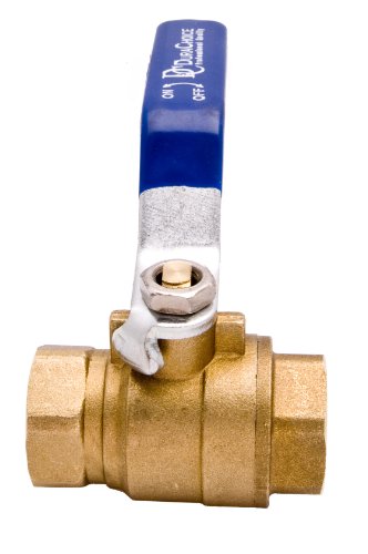3/8" Brass Ball Valve Full Port 600 WOG Blue Handle for Water Oil Gas - size: [3/8"]