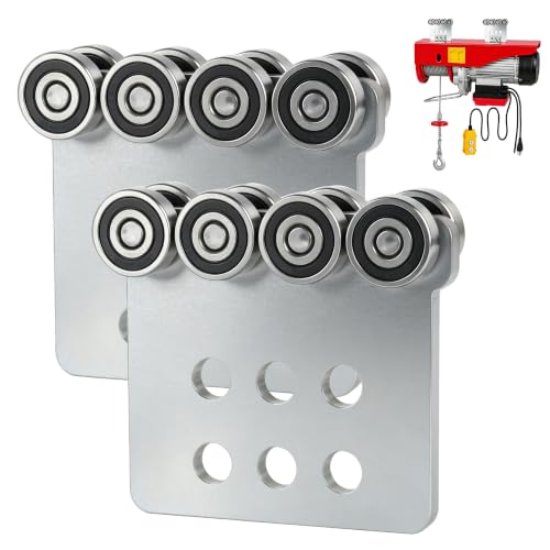 8 Wheel Trolley Assembly Rollers.Eight Bearing Trolley Assembly.The top of the Trolley has Room for Set Screws, Allowing the use of a 1-5/8" high Strut Channel or Higher Strut Channel. - style: C-8Wheel Trolley 2pcs
