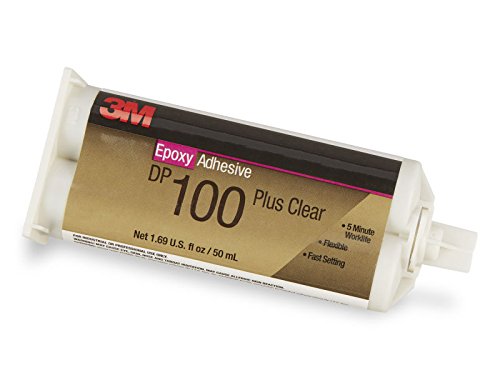 3M ScotchWeld DP100 Plus Clear - 4 Minute Flexible Fast Set Epoxy (50ml/1.7oz w/Dispenser)