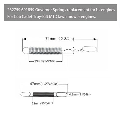 Strongthium 70PCS GX160 GCV160 Governor Throttle Return Springs Linkage Kit - size: 70 PCS