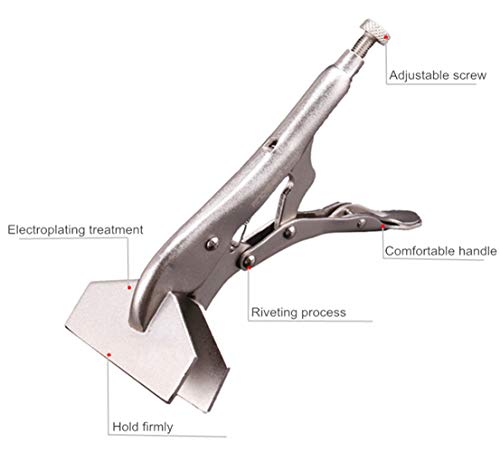 Locking Sheet Metal Clamp,Locking Pliers,Heavy Duty Vise Grip Duckbill Pliers for Welding, Bending and Metal Fabrication(8 inch) - color: 8 Inch
