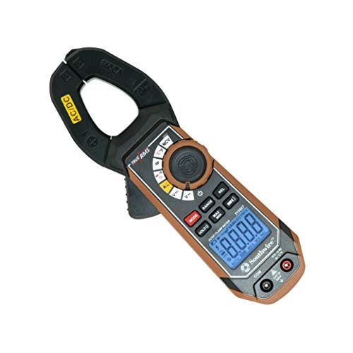 Southwire Clamp Meter - True RMS Accuracy for Precise AC/DC Measurement - Built-In Voltage Tester - Third-Hand Probe Holder - CAT III 600V Safety Rated