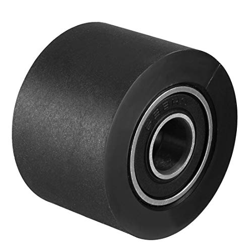 uxcell 2pcs 8x30x20mm Roller Idler Bearing Pulley Sliding Conveyor Wheel Black