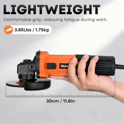 Angle Grinder 4-1/2" 850W Electric Metal Power Grinder Tool Kit