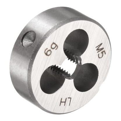 M5 x 0.8 Round Threading Die Left Hand Alloy Steel - size: M5 x 0.8
