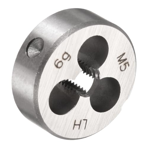 M5 x 0.8 Round Threading Die Left Hand Alloy Steel - size: M5 x 0.8
