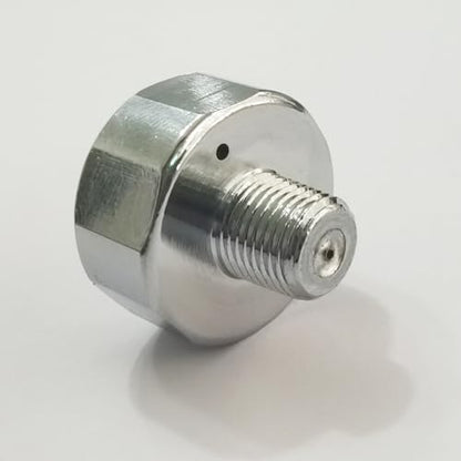 1 inch Pressure Gauge Mini Micro Manometre 1/8NPT for Paintball PCP Airsoft Mountaineering Diving 1500psi, 2000psi, 3000psi, 5000psi, 6000psi (1/8NPT-6000psi) - size: 1/8NPT-6000psi