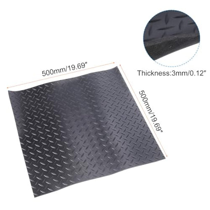 PATIKIL Shock Absorbing Mat Rubber Anti Vibration Pads 20"x20"x0.12" Black