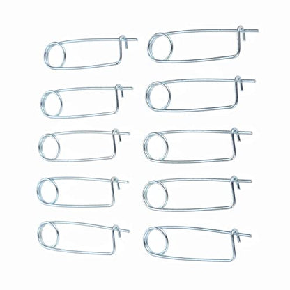 6PCS Steel Brooch Shape Cotter Safety Pins, Spring Pin Quick Lock Brooch Locking Fastener for Farm Lawn Garden Hitch -6Sizes (Size: 4*98*34mm/0.16*3.86*1.34inch 6PCS/Set) - size: Size: 4*98*34mm/0.16*3.86*1.34inch 6PCS/SET
