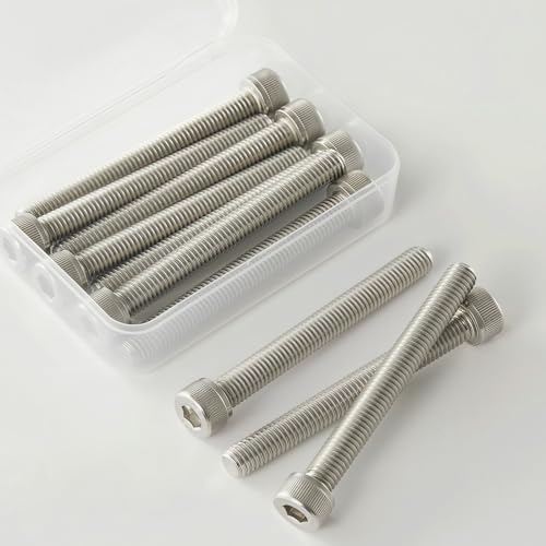 M8x1.25 x 75mm Socket Head Cap Screws Metric, 304 Stainless Steel (A2-70), Allen Socket Drive, Bright Finish, Full Machine Thread, Quantity 10 - size: M8 x 75mm(10PCS)