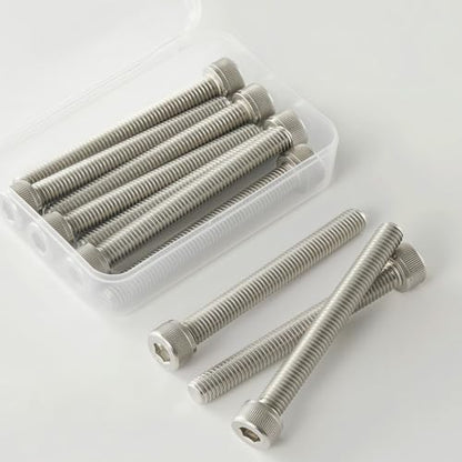 M8x1.25 x 65mm Socket Head Cap Screws Metric, 304 Stainless Steel (A2-70), Allen Socket Drive, Bright Finish, Full Machine Thread, Quantity 10 - size: M8 x 65mm(10PCS)