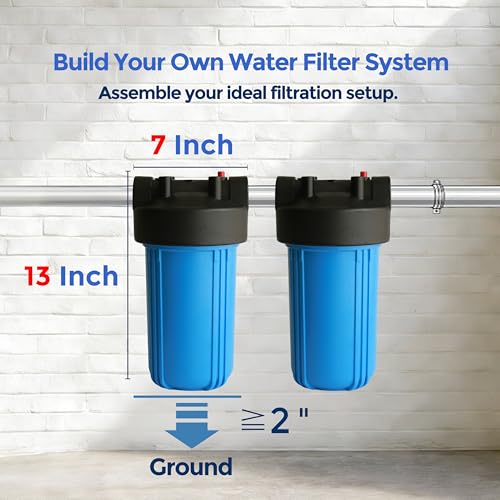 WH-10HD 10" x 4.5" Whole House Water Filter Housing