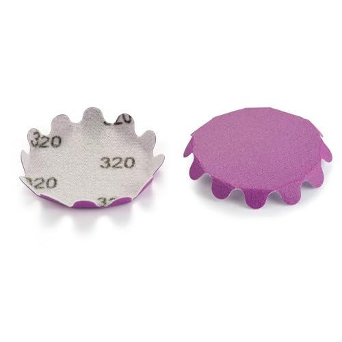 MAXMAN 2"Sanding Discs, 320 Grit Flex Edge Sandpaper, for Drill/Bowl Sander - style: 320 Grit