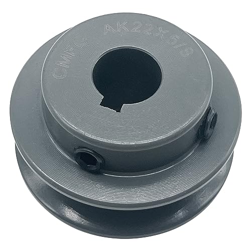 AK22-5/8 v Belt Pulleys, 2.2 inch OD, 5/8 Inch Bore, Cast Iron Material Motor Pulley, AK Single Groove Pulleys for "4L" or "A" or "3L" Belts - size: 2.2 inch OD, 5/8 Inch Bore, style: 1 Groove