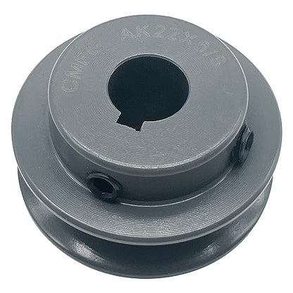 AK22-5/8 v Belt Pulleys, 2.2 inch OD, 5/8 Inch Bore, Cast Iron Material Motor Pulley, AK Single Groove Pulleys for "4L" or "A" or "3L" Belts - size: 2.2 inch OD, 5/8 Inch Bore, style: 1 Groove