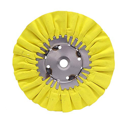 Renegade Products 9" X 3" X 5/8" Airway Buffing Wheel for Metal Polishing Aluminum & Stainless Steel for Wheels, Tanks & Bumpers (Yellow)