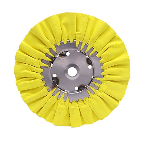 Renegade Products 9" X 3" X 5/8" Airway Buffing Wheel for Metal Polishing Aluminum & Stainless Steel for Wheels, Tanks & Bumpers (Yellow)