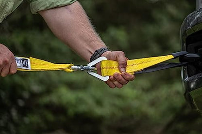 Keeper – 2” x 24” Premium Axle Tie Down Strap with D Rings - 3,333 lbs. Working Load Limit and 10,000 lbs. Break Strength,One Color - size: 24 Inch x 2 Inch