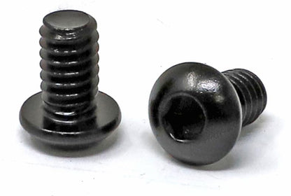 iexcell 50 Pcs 1/4-20 x 7/16" Stainless Steel 304 Hex Socket Button Head Cap Screws Bolts, Black Oxide Finish, with Hex Key Spanner - size: 1/4-20 x 7/16"