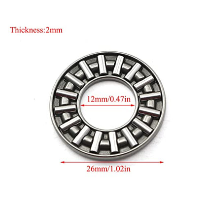 2 Sets Thrust Needle Roller Bearings AXK1226 Thrust Needle Roller Bearing with Washers - size: AXK1226