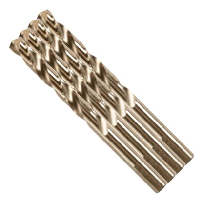 BOSCH CO2155B 1-Piece 7/16 in. x 5-1/2 in. Cobalt M42 Metal Drill Bit with Three-Flat Shank for Drilling Applications in Stainless Steel, Cast Iron, Titanium, Light-Gauge Metal, Aluminum (Pack of 4) - size: 7/16 x 5-1/2 in. (Pack of 4)